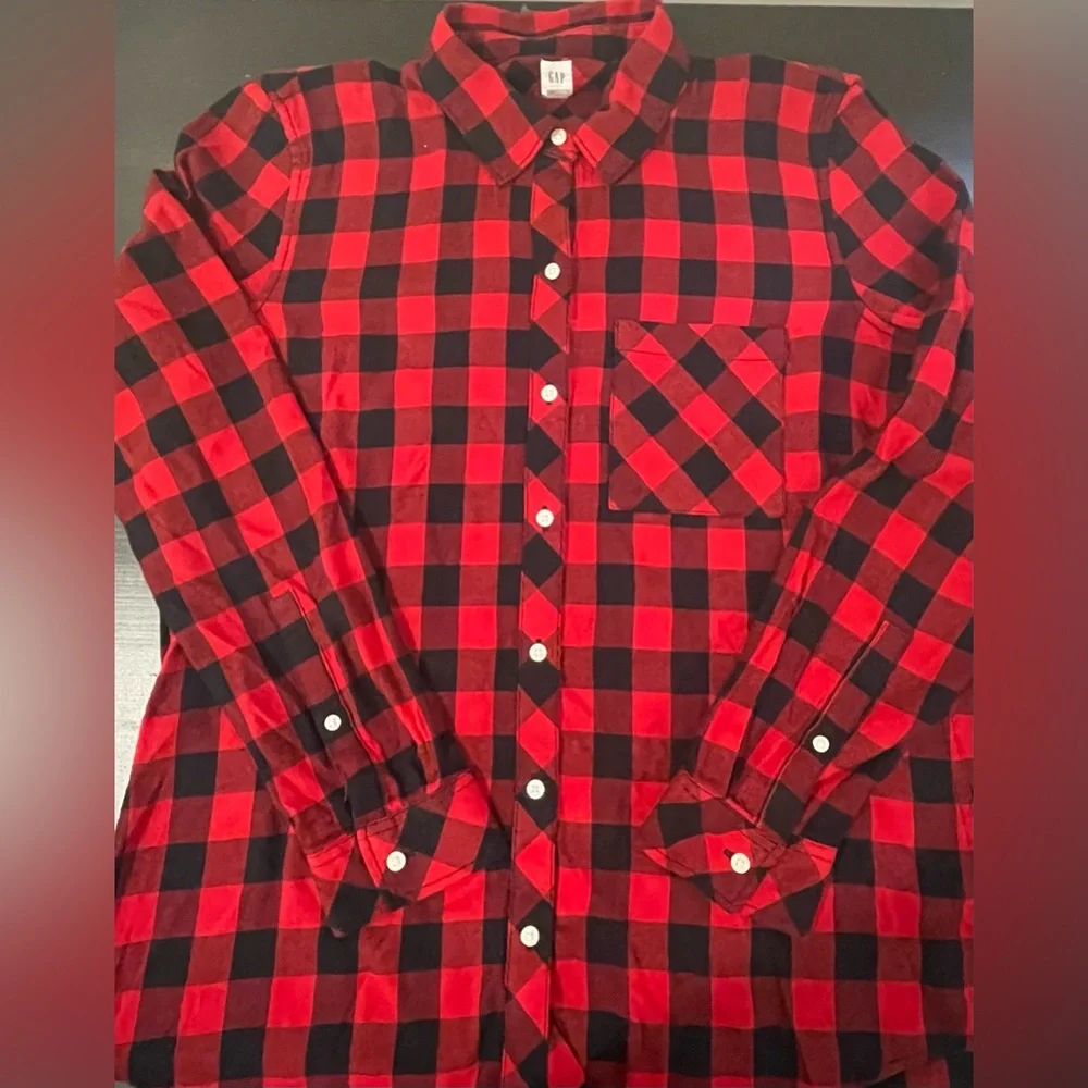 GAP Lumberjack Plaid Cotton Shirt *Like New*. Size L